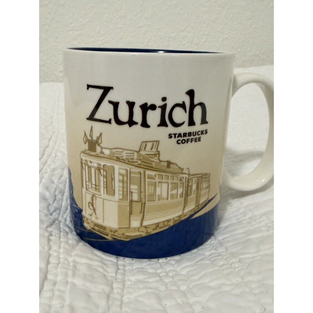 New Starbucks Zurich City Mug Global Collectors Coffee Cup 16 ozs  2010